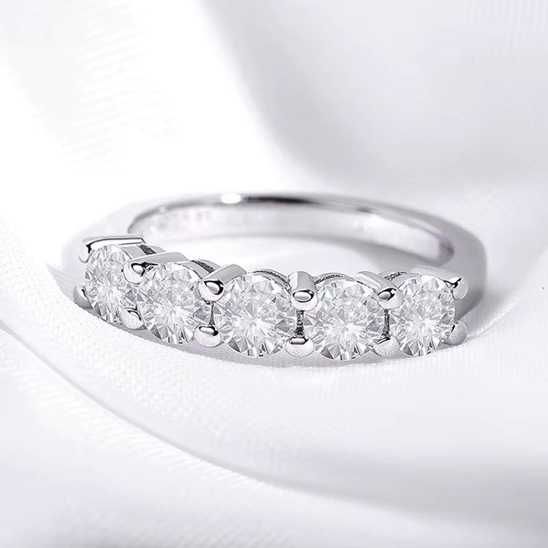 Ring 925 Silber, Moissanit, Damen - Bild 2