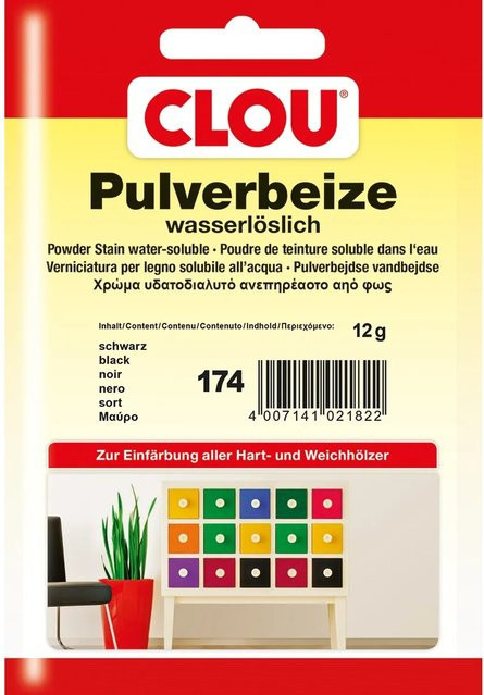 Clou Pulverbeize Schwarz wasserbasiert 12 g - Bild 1
