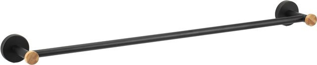 MSV Handtuchstange Iana Schwarz B: 65,2 cm, T: 6,5 cm, H: 5,2 cm - Bild 1