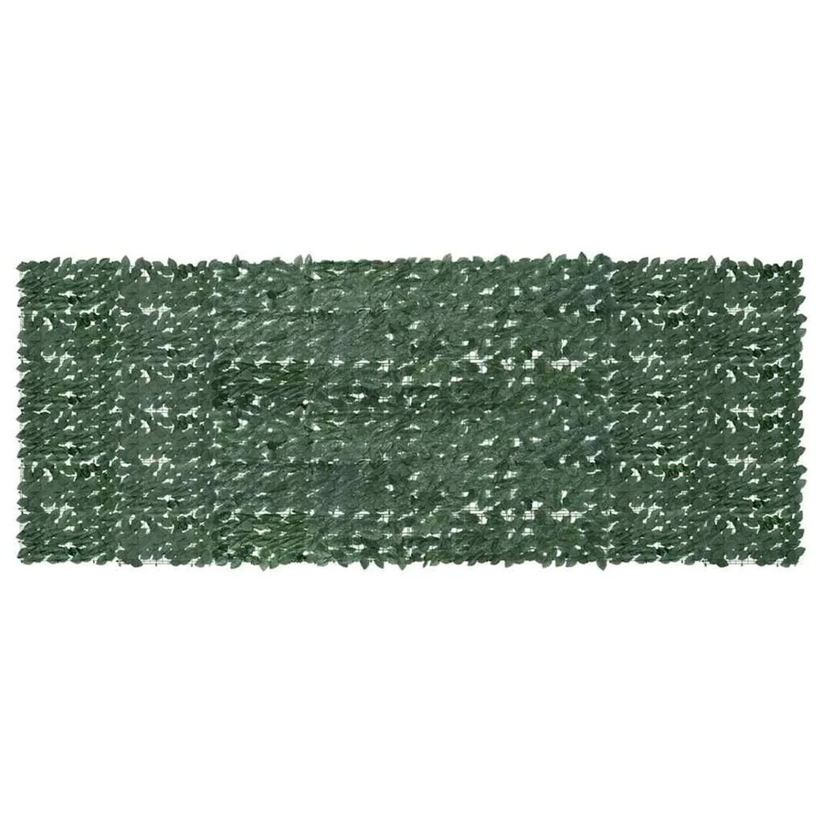 vidaXL Balkon-Sichtschutz mit dunkelgrünen Blättern, Breite: 400 cm, Höhe: 150 cm - Bild 2