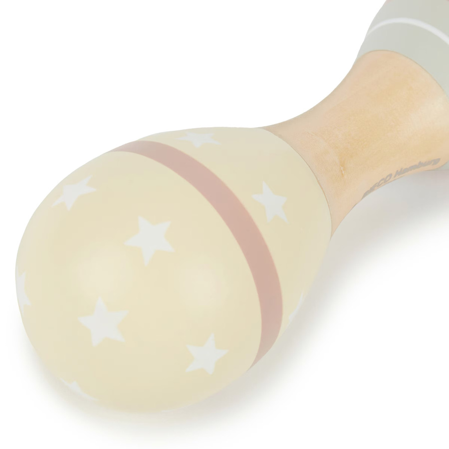 Bieco Baby Star Dust Rassel, Holz, 2er Set, ab 0 Jahre - Bild 2