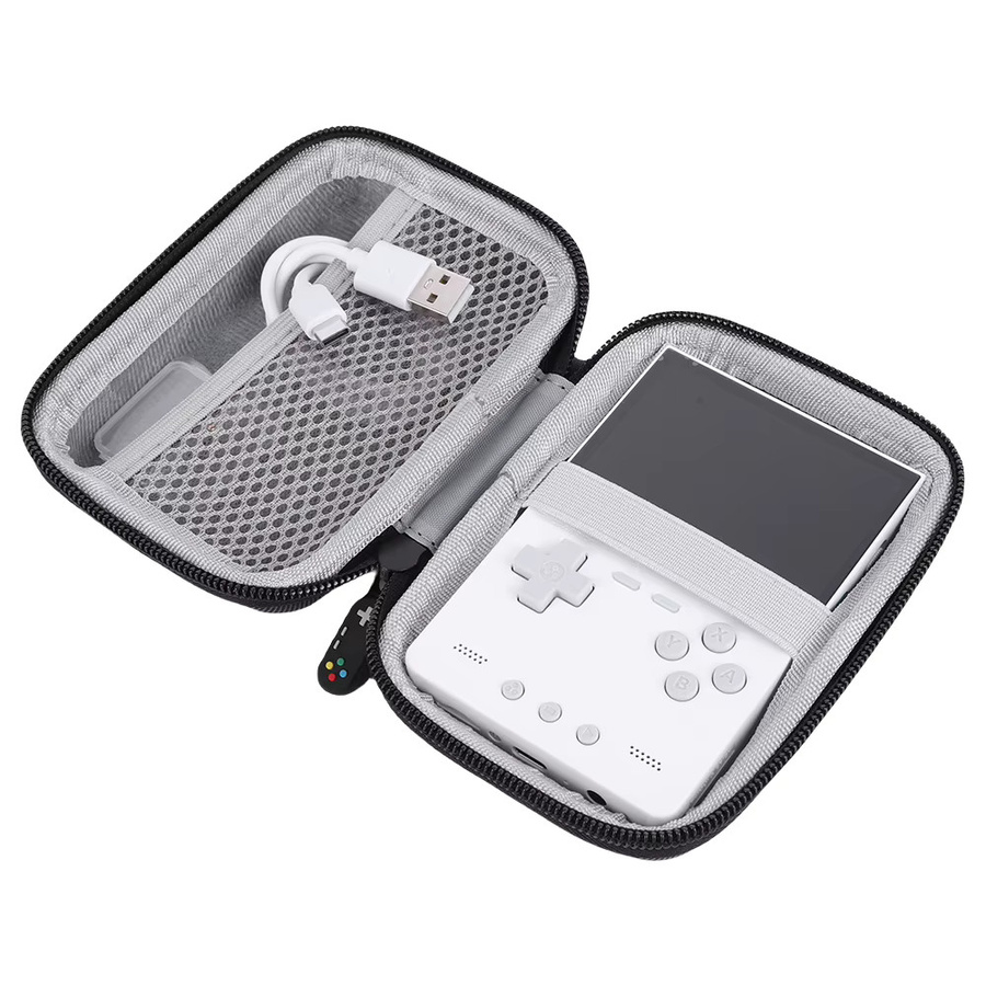 Trimui Hartschalen-Tragetasche in Schwarz für Trimui Brick mit Netztasche und stoßfestem Design für Spielzubehör - Bild 4