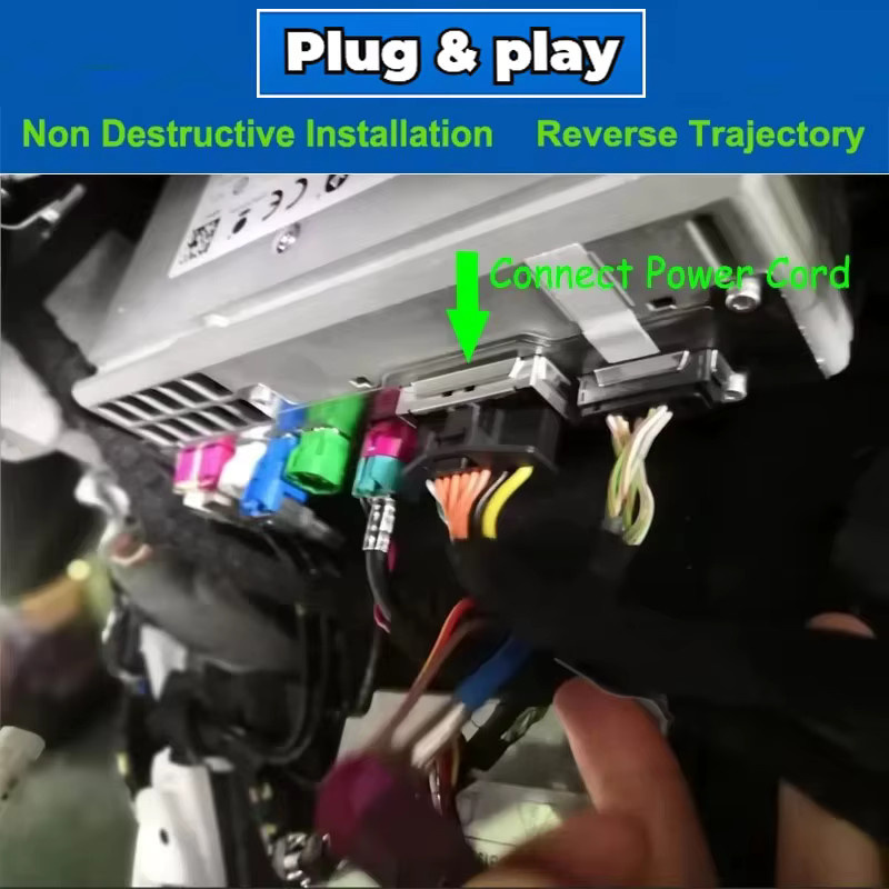 LISCN Parkplatz Rückfahrkamera Kit für BMW 1 2 3 Serie F40 F44 G42 G20 G28 (2019 bis 2024) mit Original Bildschirm Plug & Play für Vorne und Rückansicht - Bild 2