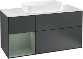 V&B Finion Waschtischunterschrank mit Wandbeleuchtung, Breite: 120 cm, Tiefe: 50,1 cm, Höhe: 50,1 cm, lackiert - Bild 1