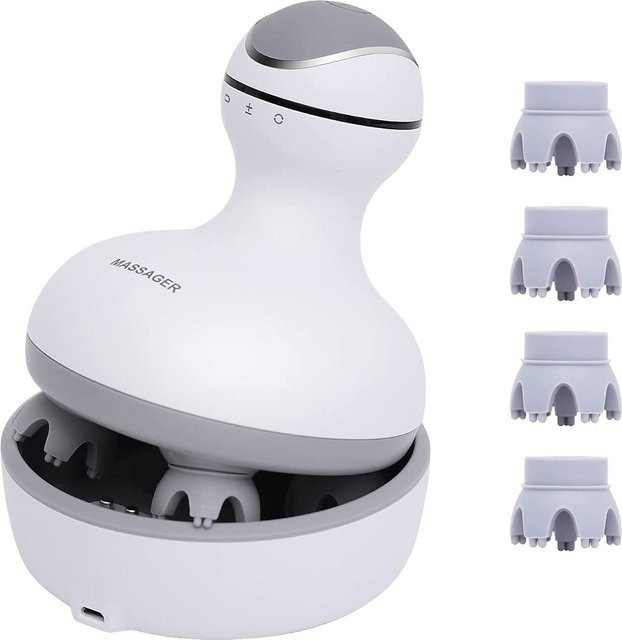 Binchi Health Technology Elektrisches Kopfhautmassagegerät, weiß - Bild 1