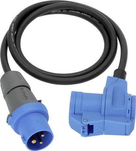 Brennenstuhl CEE Adapterkabel 230V in Schwarz und Blau mit IP44 Schutzart - Bild 1