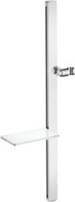 Duravit Brausestange in Chrom, höhenverstellbar, Silber, Höhe: 80 cm - Bild 1