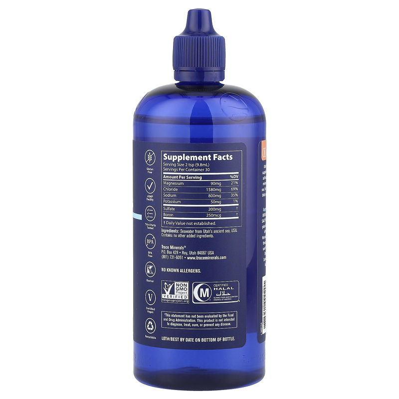 Utah Sea Minerals Meeresmineralien in der blauen Glasflasche, 296 ml - Bild 2