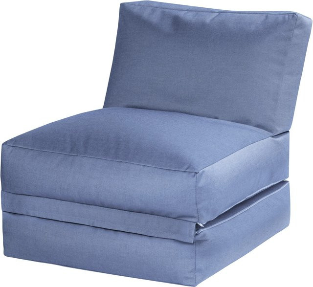 Sitting Point Sitzsack Twist OUTSIDE, Blau, B/H/T: 70 x 60 x 180 cm - Bild 1