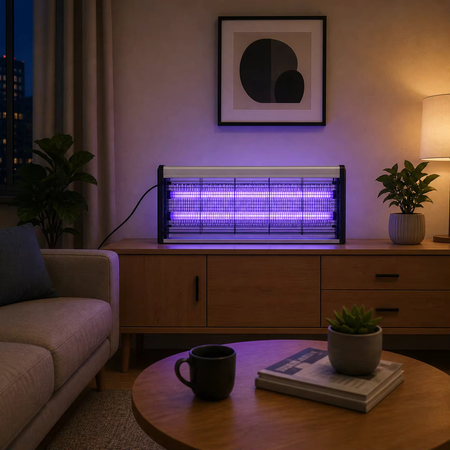 JOYINLED Elektrische Mückenvernichtungslampe mit 2 LED-Röhren als tragbarer Insektenfänger für Terrasse, Garten und Camping - Bild 2