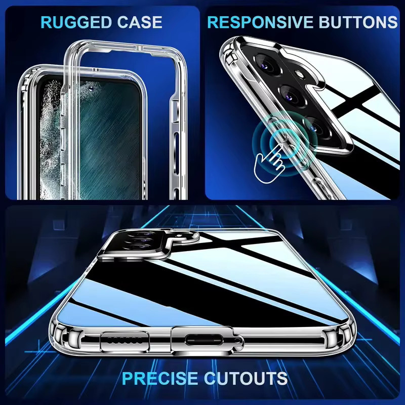 Transparente 360 Grad Schutz Handyhülle für Samsung Galaxy S25 Ultra S24 S23 S22 S21 Plus FE Note 20 Ultra A71 - Bild 4