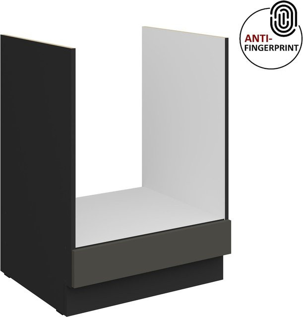 Küchen Herdschrank ARIA Breite: 60 cm in Graphite Matt mit Anti-Fingerprint-Beschichtung - Bild 1