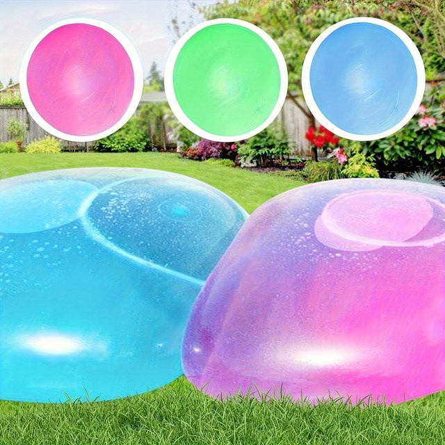 Aufblasbarer Ballon, Bubble Ball, Rosa / Pink, Bunt / Mehrfarbig - Bild 1