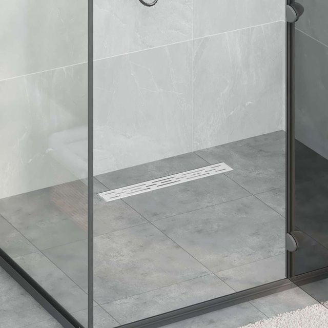 Lineare Duschrinne VD Home Furnishing aus Edelstahl 304 in Silber, Länge: 50 cm - Bild 1