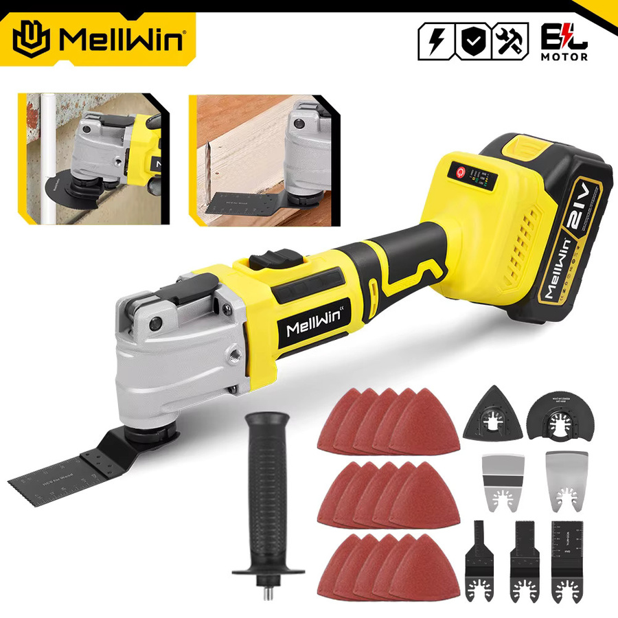 MELLWIN Bürstenloses oszillierendes Multifunktionswerkzeug als elektrische Säge und Trimmer für Makita 18 V Akku-Systeme - Bild 5