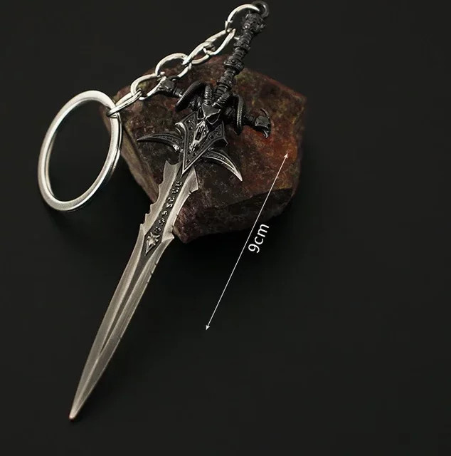World of Warcraft Frostmourne Metall-Schlüsselanhänger, 9cm - Bild 1