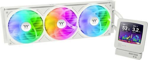 Thermaltake Retro 360 Ultra ARGB All-in-One Liquid Cooler PC-Wasserkühlung in Beige und Weiß - Bild 1