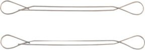 Westebbe Betonbindedraht doppelt Profi, Farbe: Silber, Durchmesser: 1,1 mm, Länge: 140 mm, 1000 Stück pro Karton - Bild 1