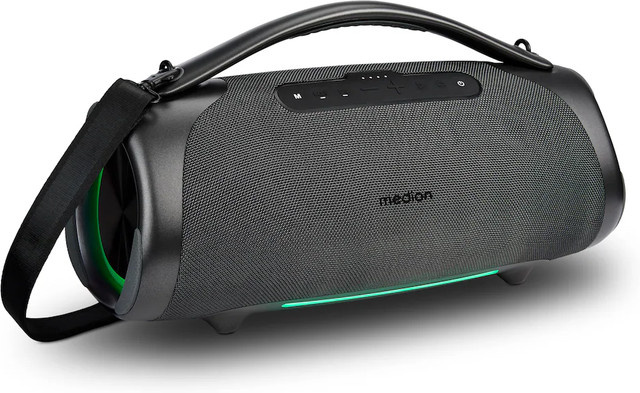 LIFE P61768 Tragbarer Bluetooth Lautsprecher XL schwarz mit IPX7 Wasserschutz - Bild 1