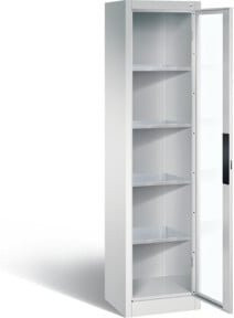 C+P Werkzeugschrank Acurado in Lichtgrau mit abschließbaren Türen, H x B x T: 195 x 50,2 x 40 cm - Bild 1
