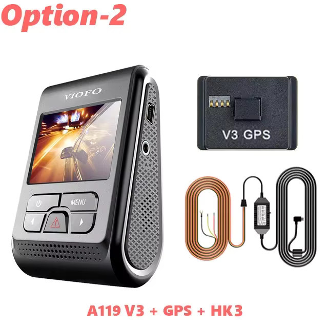 VIOFO A119 V3 Dash-Cam mit 2K Quad HD Auflösung, Parkmodus, G-Sensor und Super Night Vision in Schwarz mit optionalem GPS - Bild 5