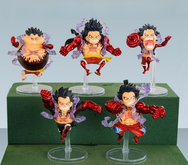 Bandai One Piece Gear 4 Luffy Actionfigur, 5-teiliges Set - Bild 1