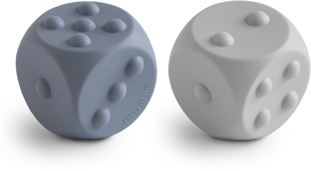 Mushie Dice Press Toy, 2er Set, Silikon, ab 1 Jahr - Bild 1