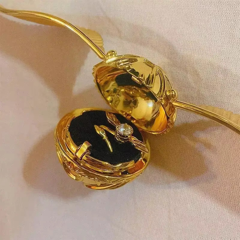 Bandai Ring, Gold, Kristall, Damen - Bild 3