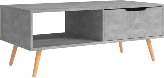 vidaXL Couchtisch aus Holzwerkstoff in Betongrau, B/T/H: 100 x 49,5 x 43 cm - Bild 1