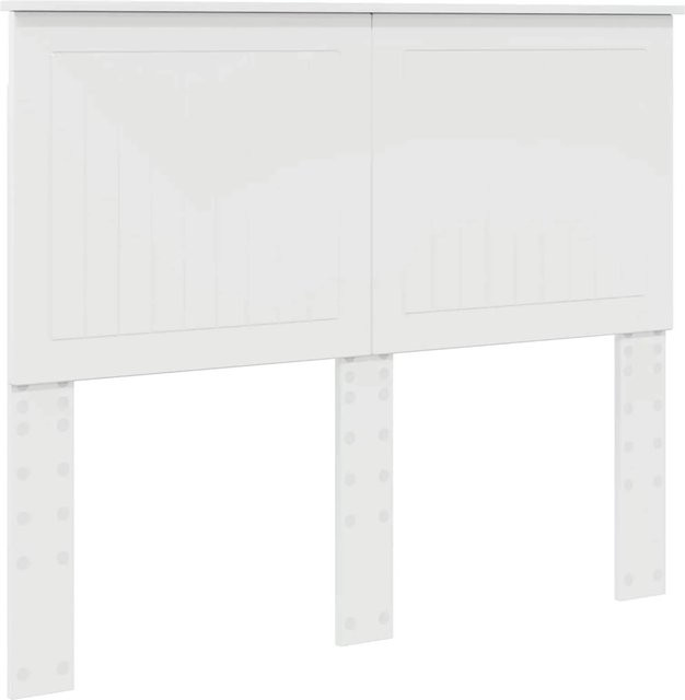 vidaXL Kopfteil für das Bett in Weiß Glänzend aus Holzwerkstoff mit einer Breite von 135 cm - Bild 1