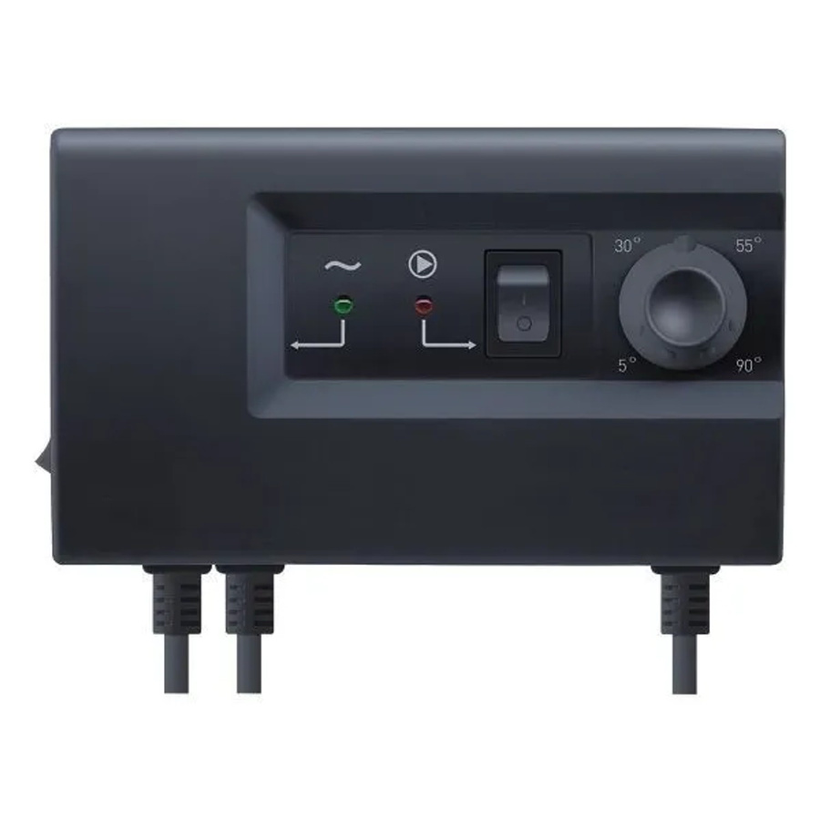 Euroster Elektronischer Pumpenregler 11C mit Anti-Stop, LED-Anzeige und Wandhalterung, Schwarz, B/T/H: 150,0 x 90,0 x 52,0 cm - Bild 2