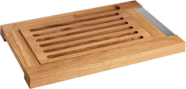 VEGA Brotschneidebrett Biloxi aus Eiche in Braun, B: 30 cm, T: 46 cm, H: 3 cm - Bild 1