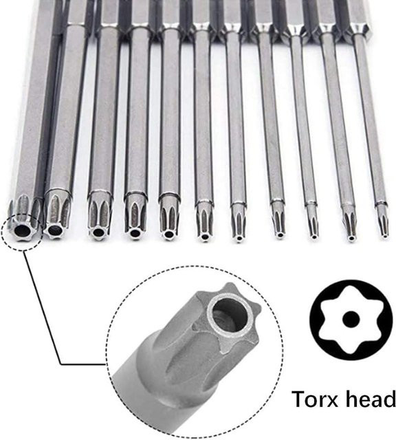 11/12-teiliges Torx-Sicherheits-Bit-Set aus S2-Stahl mit magnetischen Stern-Schraubendreher-Bits für Shark-Staubsauger - Bild 1