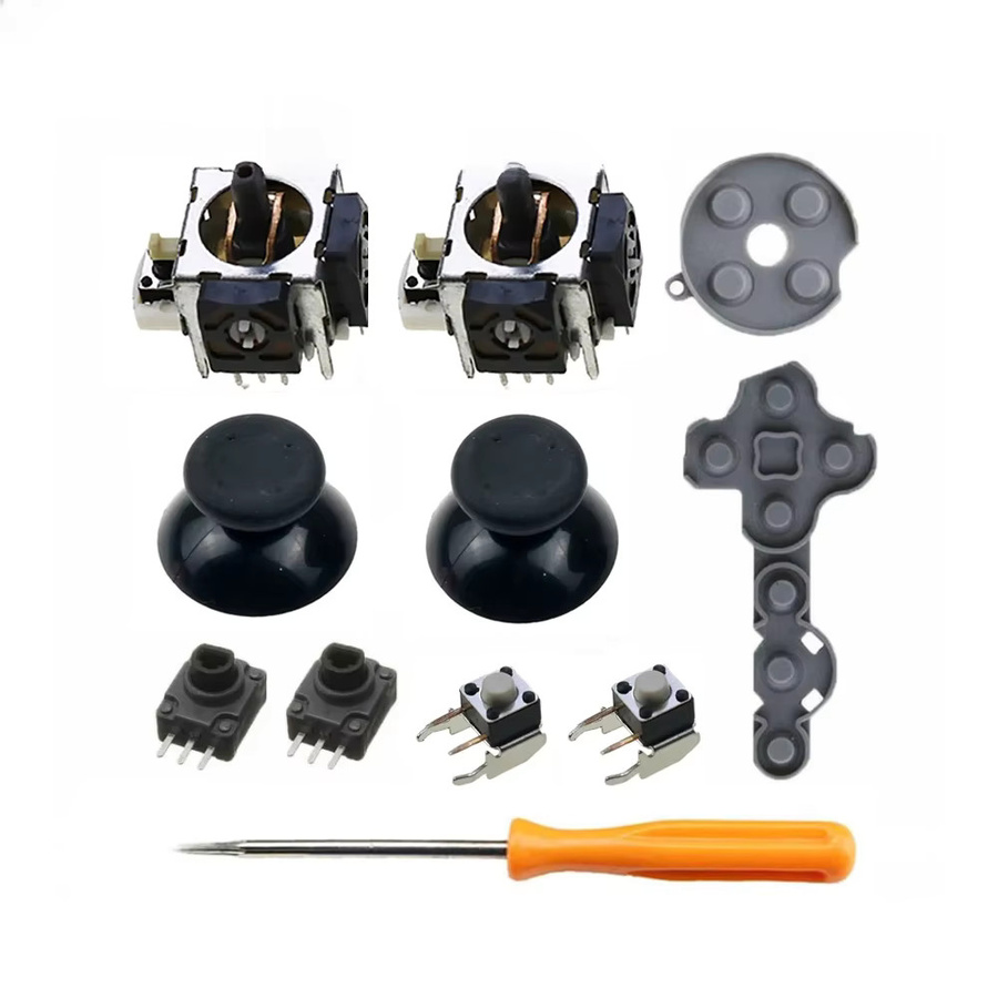 JCD 11-in-1 Reparatur-Set für Xbox 360 Controller mit Analogstick-Sensoren, Potentiometern, Daumengriffen und Trigger-Schaltern - Bild 2