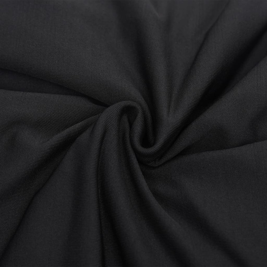 vidaXL Stretch Sofahusse für 4-Sitzer, Schwarz, Polyester-Jersey - Bild 7