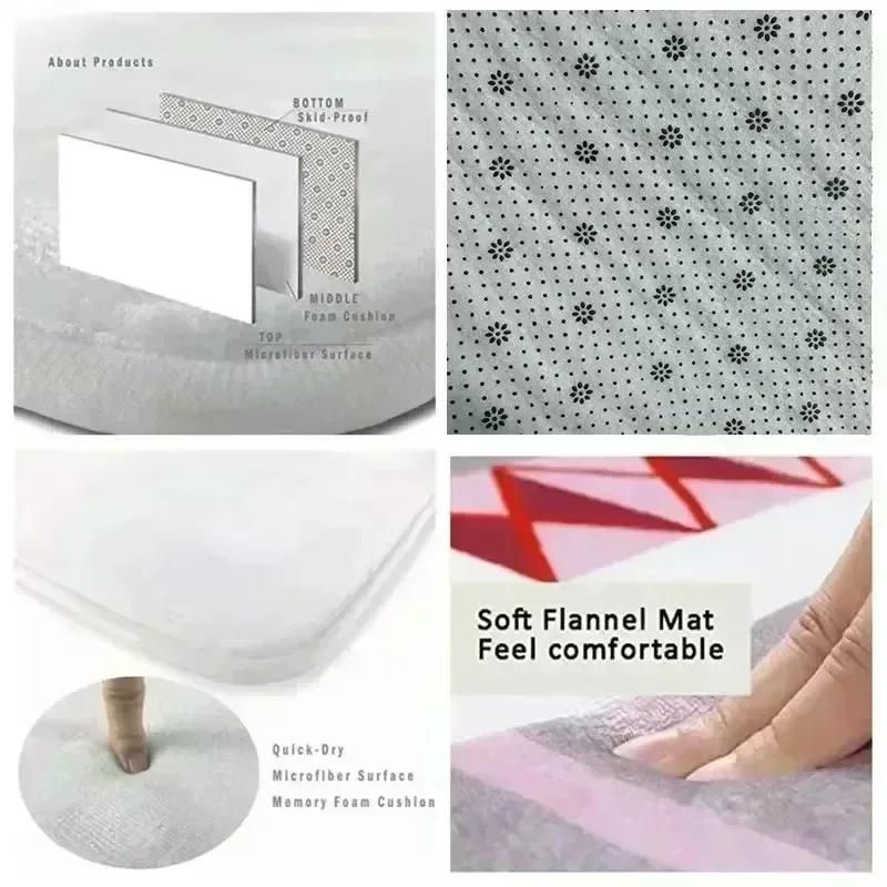 Rutschfeste Fußmatte von MINISO in Schwarz, ideal für Küche, Flur oder Badezimmer, B/T: 80 x 50 cm - Bild 2
