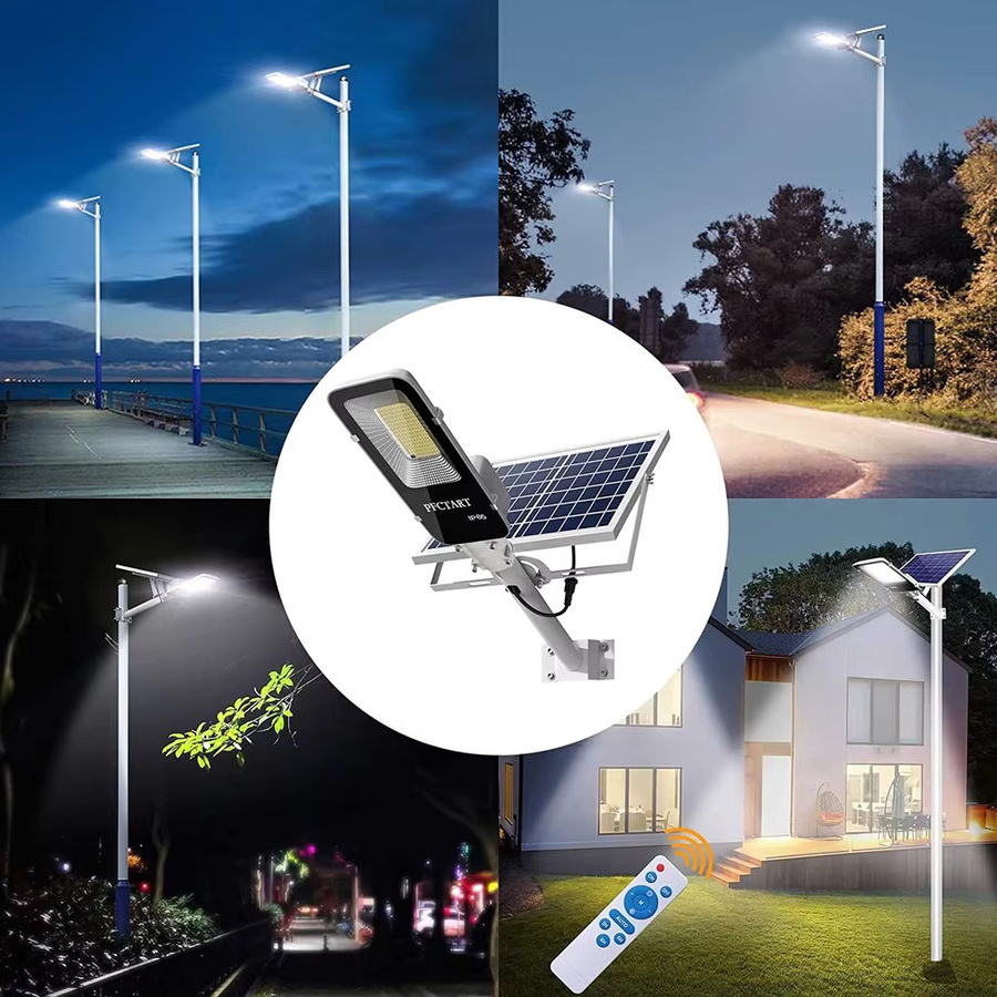 YQCHEZI Solar-LED-Straßenlaterne mit 6000 mAh Akku, 7500 K Cool Daylight und IP65 Wasserdichtigkeit inklusive Fernbedienung für Außenbereich, Garten und Terrasse - Bild 4