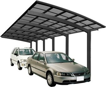 Ximax Doppelcarport Portoforte Typ 110 Schwarz B/T: 270,4 x 982,6 cm - Bild 3