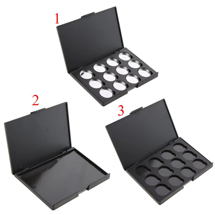 MagiDeal Magnetische Make-up-Palette mit 12 Metallbehältern - Bild 2