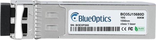 BlueOptics JW148A-BO SFP+ Transceiver 10GBASE-ZR 80 km LC-Duplex SMF 1550 nm DDM in Silber - Bild 1