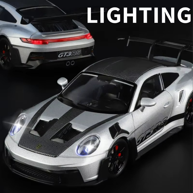 WELLY Porsche 911 GT3 RS Sportwagen Modell, 1:24, Metall - Bild 5