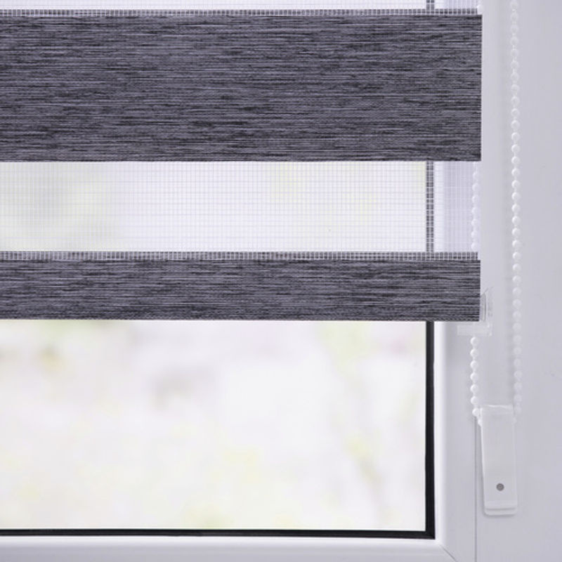 Lichtblick Duo Rollo Klemmfix ohne Bohren in Grau meliert semi-transparent - Bild 4