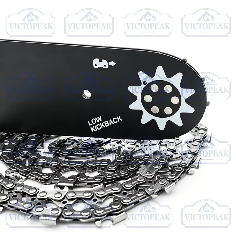 Victopeak Kettensägenkette und Führungsschwert Set, 22 Zoll, Schwarz, Teilung 22 Zoll, Antrieb 0,325 Zoll, Treibglied 0,058 Zoll - Bild 3