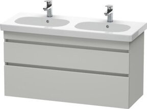 Duravit Waschtischunterschrank DuraStyle in Betongrau, wandhängend, 2 Schubladen, Breite: 115 cm, Tiefe: 45,3 cm, Höhe: 61 cm - Bild 1