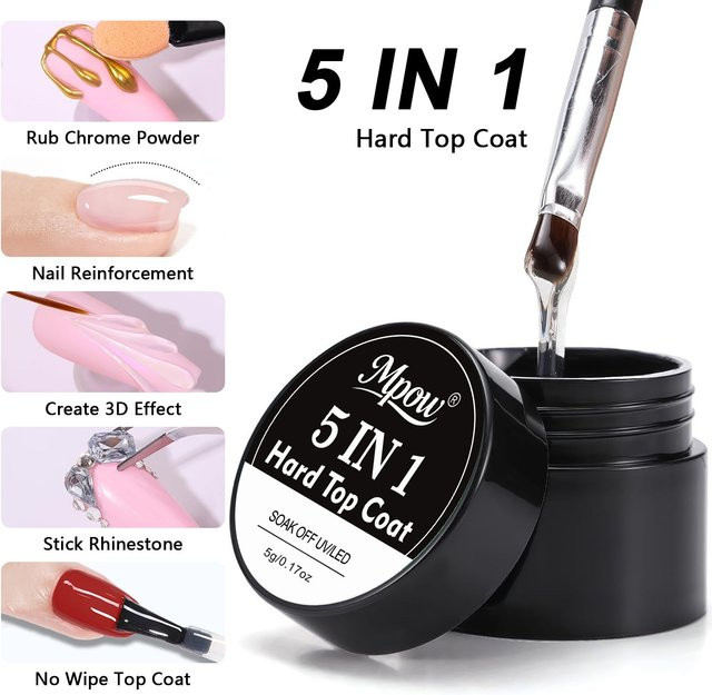 Mpow Nagellack-Gel, transparent, glänzend - Bild 1