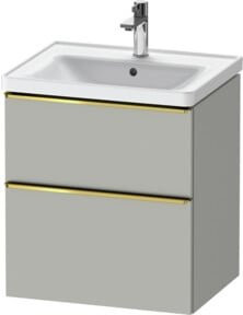 Duravit Waschtischunterschrank D-Neo, grau glänzend, Wandmontage, B/T/H: 58,4 x 45,2 x 62,5 cm - Bild 1