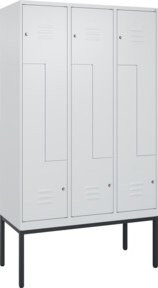 C+P Z-Spind Classic PLUS Spind mit 6 Fächern und Zylinderschloss, Gestell aus Stahl, B/H/T: 120 x 212 x 50 cm - Bild 1