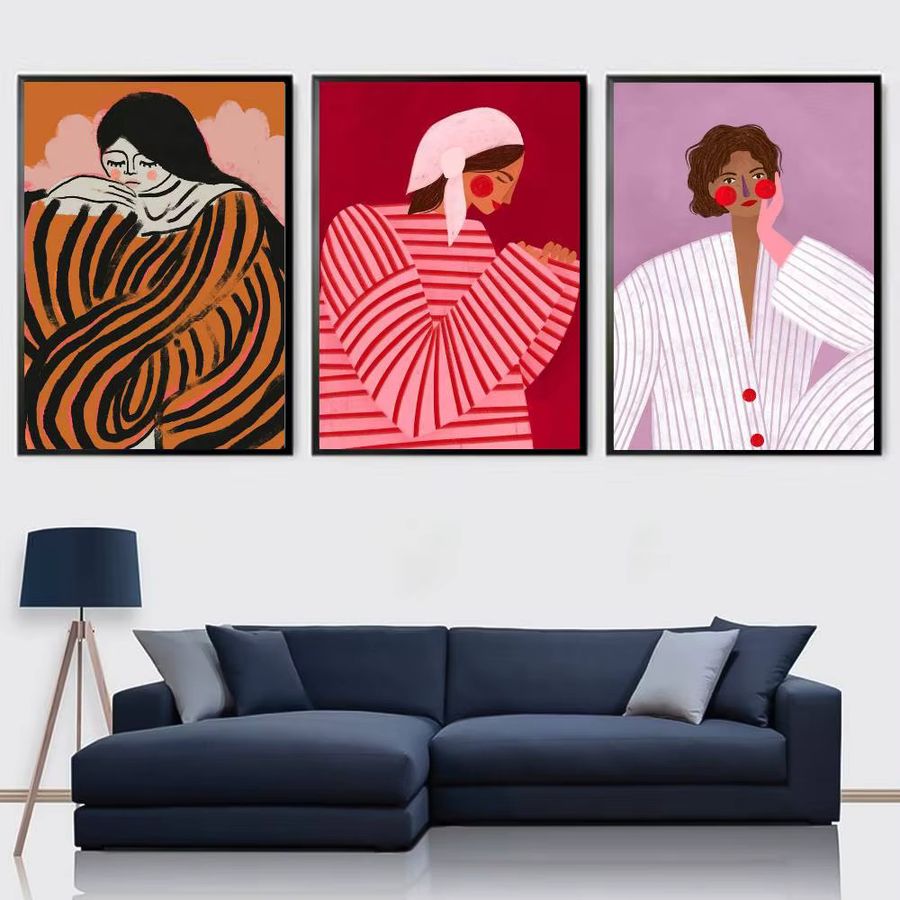 Modernes Poster S-Sofia Lind Art von Einfachheit in Multicolor als Wandkunst für dein Zuhause oder Büro - Bild 4