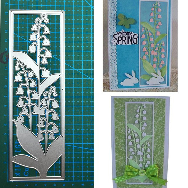 Metall Schneidwerkzeug Schablone mit Blumenrahmen für Scrapbooking und Papierbastelarbeiten - Bild 1