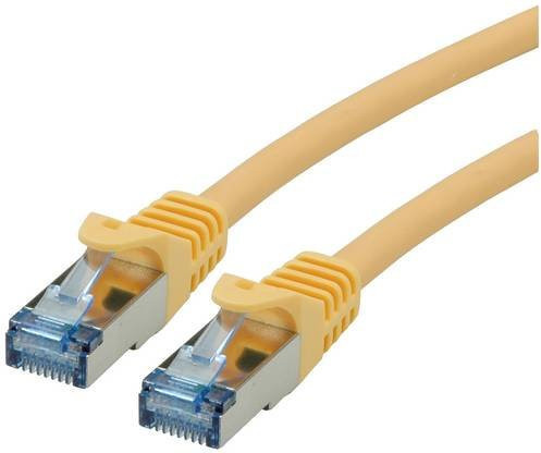 Roline RJ45 Patchkabel CAT 6a S/FTP Ethernet LAN Gelb, Länge: 3,00 m - Bild 1